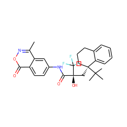 Cc1noc(=O)c2ccc(NC(=O)[C@@](O)(C[C@]3(C(C)(C)C)CCCc4ccccc43)C(F)(F)F)cc12 ZINC000096236948