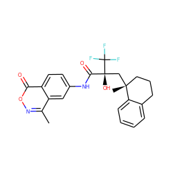 Cc1noc(=O)c2ccc(NC(=O)[C@@](O)(C[C@]3(C)CCCc4ccccc43)C(F)(F)F)cc12 ZINC000101624899