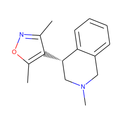 Cc1noc(C)c1[C@H]1CN(C)Cc2ccccc21 ZINC000473220515