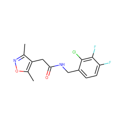 Cc1noc(C)c1CC(=O)NCc1ccc(F)c(F)c1Cl ZINC000084690924