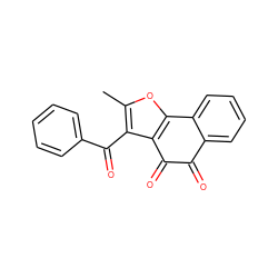 Cc1oc2c(c1C(=O)c1ccccc1)C(=O)C(=O)c1ccccc1-2 ZINC000004785917