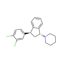 Clc1ccc([C@@H]2C[C@@H](N3CCCCC3)c3ccccc32)cc1Cl ZINC000029487711