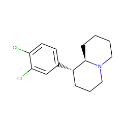 Clc1ccc([C@H]2CCCN3CCCC[C@H]23)cc1Cl ZINC000028645407