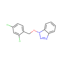 Clc1ccc(COn2nnc3ccccc32)c(Cl)c1 ZINC000000047703