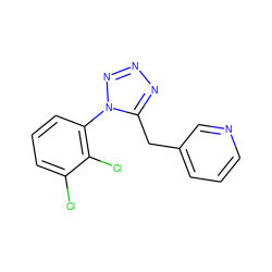 Clc1cccc(-n2nnnc2Cc2cccnc2)c1Cl ZINC000035964595