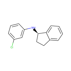 Clc1cccc(N[C@@H]2CCc3ccccc32)c1 ZINC000021793341