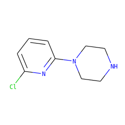 Clc1cccc(N2CCNCC2)n1 ZINC000003016267