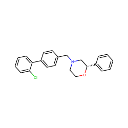 Clc1ccccc1-c1ccc(CN2CCO[C@@H](c3ccccc3)C2)cc1 ZINC000040952711