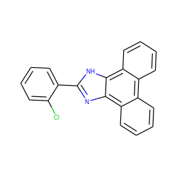 Clc1ccccc1-c1nc2c3ccccc3c3ccccc3c2[nH]1 ZINC000029135851