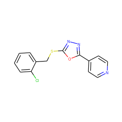 Clc1ccccc1CSc1nnc(-c2ccncc2)o1 ZINC000000386065