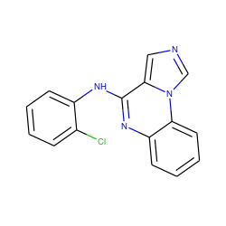 Clc1ccccc1Nc1nc2ccccc2n2cncc12 ZINC000013441475