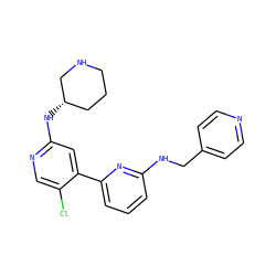 Clc1cnc(N[C@H]2CCCNC2)cc1-c1cccc(NCc2ccncc2)n1 ZINC000169703697