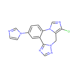 Clc1ncn2c1Cn1ncnc1-c1cc(-n3ccnc3)ccc1-2 ZINC000049110650