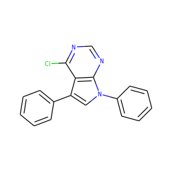 Clc1ncnc2c1c(-c1ccccc1)cn2-c1ccccc1 ZINC000002455203