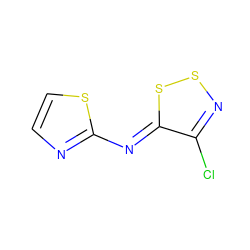 Clc1nss/c1=N\c1nccs1 ZINC000012408799