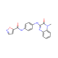 Cn1c(=O)c(Nc2ccc(NC(=O)c3ccno3)cc2)nc2ccccc21 ZINC000028525112