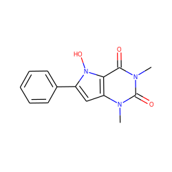 Cn1c(=O)c2c(cc(-c3ccccc3)n2O)n(C)c1=O ZINC000040379173