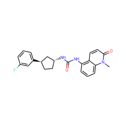 Cn1c(=O)ccc2c(NC(=O)N[C@@H]3CC[C@@H](c4cccc(F)c4)C3)cccc21 ZINC000169704939