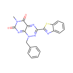 Cn1c(=O)nc2n(Cc3ccccc3)nc(-c3nc4ccccc4s3)nc-2c1=O ZINC000043079696