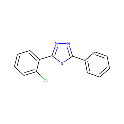 Cn1c(-c2ccccc2)nnc1-c1ccccc1Cl ZINC000029043509