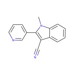 Cn1c(-c2cccnc2)c(C#N)c2ccccc21 ZINC000116644320