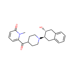 Cn1c(C(=O)C2CCN([C@@H]3Cc4ccccc4C[C@H]3O)CC2)cccc1=O ZINC000096273570