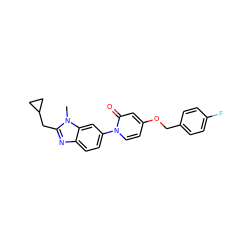 Cn1c(CC2CC2)nc2ccc(-n3ccc(OCc4ccc(F)cc4)cc3=O)cc21 ZINC000223480012