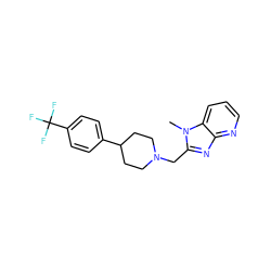 Cn1c(CN2CCC(c3ccc(C(F)(F)F)cc3)CC2)nc2ncccc21 ZINC000071319046