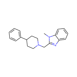 Cn1c(CN2CCC(c3ccccc3)CC2)nc2ccccc21 ZINC000045339852