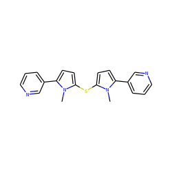 Cn1c(Sc2ccc(-c3cccnc3)n2C)ccc1-c1cccnc1 ZINC000037868639