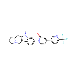 Cn1c2c(c3ccc(-n4ccc(-c5ccc(C(F)(F)F)nc5)cc4=O)cc31)CN1CCC[C@@H]1C2 ZINC000113186581