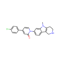 Cn1c2c(c3ccc(-n4ccc(-c5ccc(Cl)cc5)cc4=O)cc31)CNCC2 ZINC000064560155