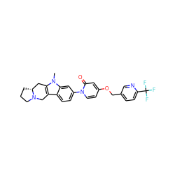 Cn1c2c(c3ccc(-n4ccc(OCc5ccc(C(F)(F)F)nc5)cc4=O)cc31)CN1CCC[C@@H]1C2 ZINC000113186068
