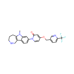 Cn1c2c(c3ccc(-n4ccc(OCc5ccc(C(F)(F)F)nc5)cc4=O)cc31)CNCCC2 ZINC000115010379