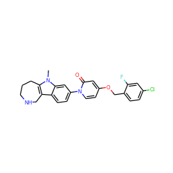 Cn1c2c(c3ccc(-n4ccc(OCc5ccc(Cl)cc5F)cc4=O)cc31)CNCCC2 ZINC000115010009