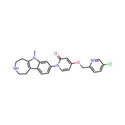 Cn1c2c(c3ccc(-n4ccc(OCc5ccc(Cl)cn5)cc4=O)cc31)CCNCC2 ZINC000115012132
