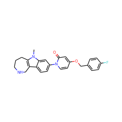 Cn1c2c(c3ccc(-n4ccc(OCc5ccc(F)cc5)cc4=O)cc31)CNCCC2 ZINC000115011003
