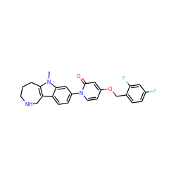 Cn1c2c(c3ccc(-n4ccc(OCc5ccc(F)cc5F)cc4=O)cc31)CNCCC2 ZINC000115009920