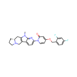 Cn1c2c(c3ccc(-n4ccc(OCc5ccc(F)cc5F)cc4=O)nc31)CN1CCC[C@@H]1C2 ZINC000113109304