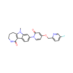 Cn1c2c(c3ccc(-n4ccc(OCc5ccc(F)cn5)cc4=O)cc31)C(=O)NCCC2 ZINC000115008738