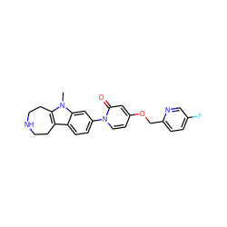 Cn1c2c(c3ccc(-n4ccc(OCc5ccc(F)cn5)cc4=O)cc31)CCNCC2 ZINC000115014583