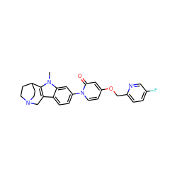 Cn1c2c(c3ccc(-n4ccc(OCc5ccc(F)cn5)cc4=O)cc31)CN1CCC2CC1 ZINC000114086378