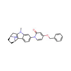Cn1c2c(c3ccc(-n4ccc(OCc5ccccc5)cc4=O)cc31)[C@H]1CC[C@@H](C2)N1 ZINC000068249143