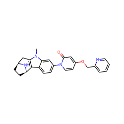 Cn1c2c(c3ccc(-n4ccc(OCc5ccccn5)cc4=O)cc31)[C@H]1CC[C@@H](C2)N1 ZINC000113225984