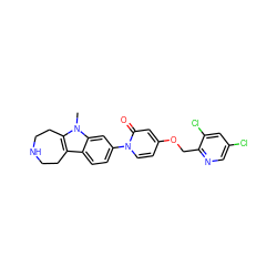 Cn1c2c(c3ccc(-n4ccc(OCc5ncc(Cl)cc5Cl)cc4=O)cc31)CCNCC2 ZINC000115008823