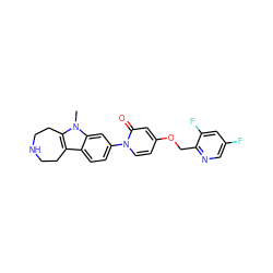 Cn1c2c(c3ccc(-n4ccc(OCc5ncc(F)cc5F)cc4=O)cc31)CCNCC2 ZINC000115010704