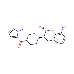 Cn1cccc1C(=O)C1CCN([C@@H]2Cc3cccc(N)c3C[C@H]2O)CC1 ZINC000096273560