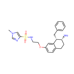 Cn1cnc(S(=O)(=O)NCCOc2ccc3c(c2)[C@H](Cc2ccccc2)[C@H](N)CC3)c1 ZINC000088260989