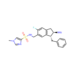 Cn1cnc(S(=O)(=O)NCc2cc3c(cc2F)C[C@@H](N)[C@@H]3Cc2ccccc2)c1 ZINC000114203606