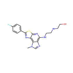 Cn1cnc2c(NCCNCCO)nc3sc(-c4ccc(F)cc4)nc3c21 ZINC000040836343